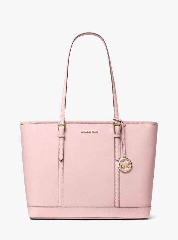 Damske Prenosná Taška Michael Kors Jet Set Travel Large Saffiano Leather Ruzove - Kabelky Michael Kors Slevy | JHGLN-6948